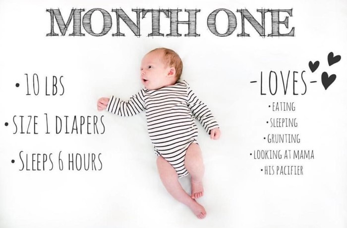 1 month old baby caption 2